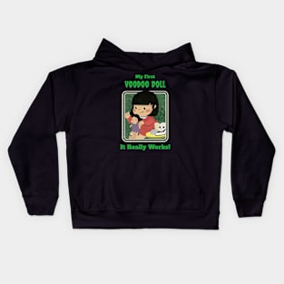 My First Voodoo Doll - Vintage Dark Humour Kids Hoodie